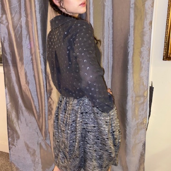 Anna Sui gorgeous sheer silk shirt (Spring 2008) - Picture 3 of 3